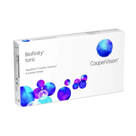 LENTES DE CONTACTO BIOFINITY TÓRICO USO CONTINUO PARA ASTIGMATISMO (SOLO CIL -2.75 $1750)