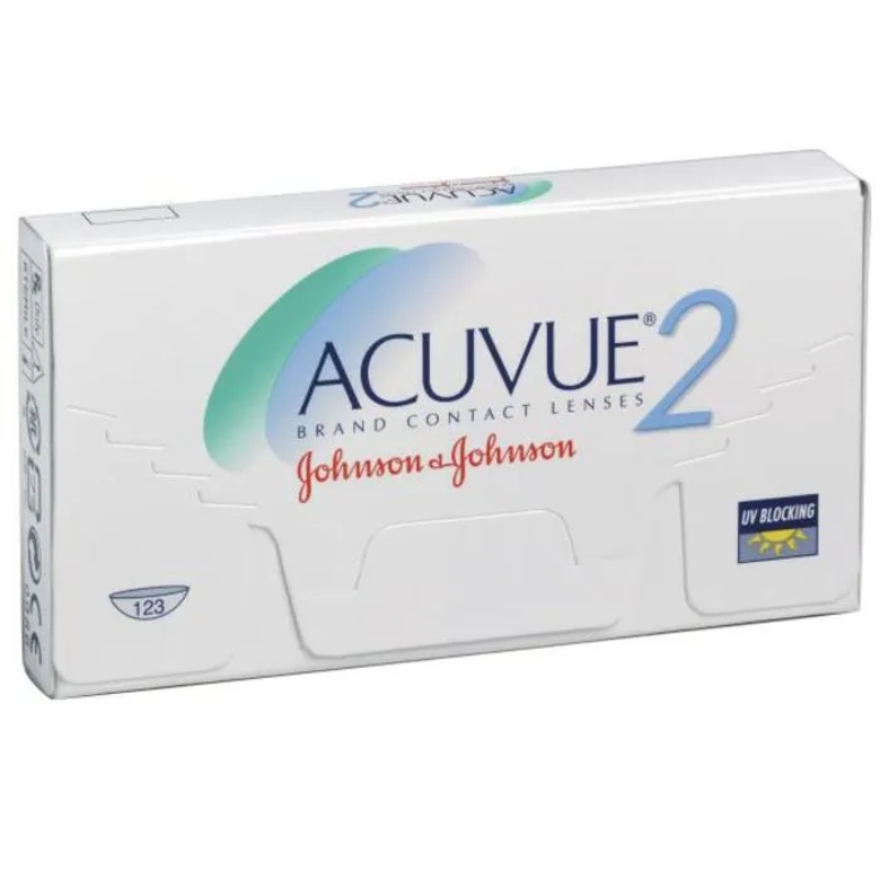 LENTES DE CONTACTO ACUVUE 2 ESFERICO PARA MIOPÍA O HIPERMETROPÍA DE J&J QUINCENAL