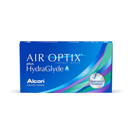 LENTES DE CONTACTO AIR OPTIX PLUS HYDRAGLYDE PARA MIOPÍA E HIPERMETROPÍA