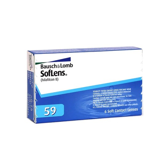 LENTES DE CONTACTO SOFLENS 59 ESFÉRICO BAUSCH & LOMB PARA MIOPÍA E HIPERMETROPÍA