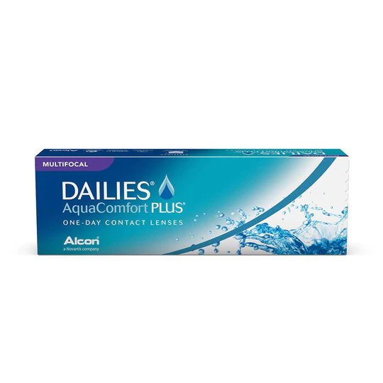 LENTES DE CONTACTO DAILIES AQUA COMFORT PLUS MULTIFOCAL (30 LENTES)