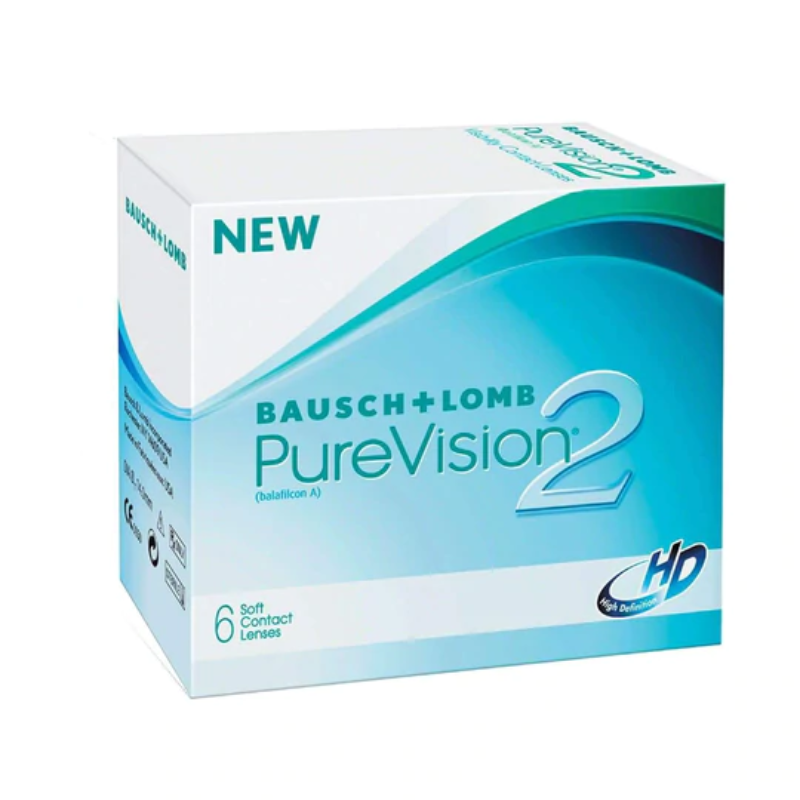LENTES DE CONTACTO PURE VISION 2 ESFERICO USO CONTINUO PARA MIOPÍA E HIPERMETROPÍA