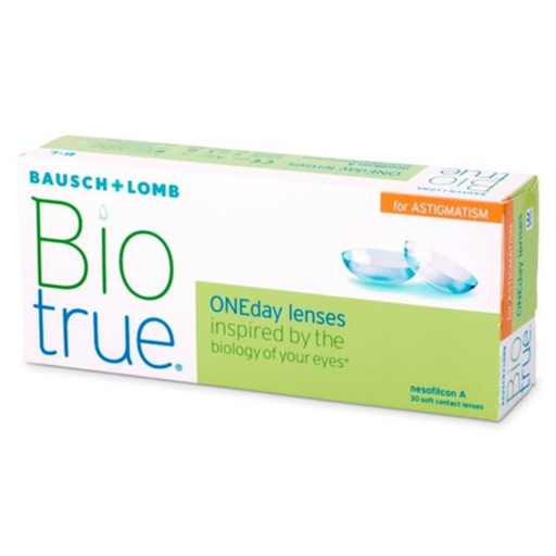 LENTES DE CONTACTO BIOTRUE ONEDAY TORICOS ASTIGMATISMO BAUSCH & LOMB (30LENTES)